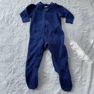 Rugged Bear Polartec Full Zip Coverall Blue Baby Size 6-9M Months